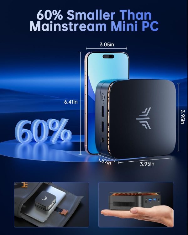 Limited-Time Sale for Summer Surprises AED 99د.إ:KAMRUI Desktop Mini PC, 16GB RAM 1TB M.2 SSD, Mini Computer with N97 Processor, Quad Core Small Computers 4K UHD, Support WiFi,...