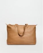 Limited-Time Sale for Summer Surprises AED 99.00د.إ ：LACAMBRA Genuine Leather Shoulder Handbag For Women Tote Bag Business Office Work Bag Briefcase Computer Large Lightweight...