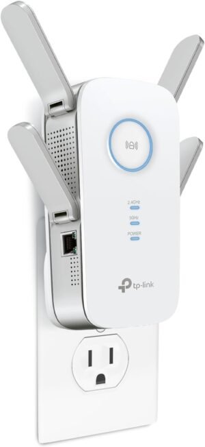 Summer Final Clearance Just AED 99د.إ：TP-Link AC2600 WiFi Extender(RE650), Up to 2600Mbps, Dual Band WiFi Range Extender, Gigabit port, Internet Booster, Repeater, Access...
