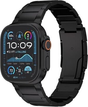 Titanium Milanese Loop Strap for Apple Watch Ultra 2/1 49mm 9 8 7 6 5 for Apple Iwatch Series 10 46mm 45mm 42 44mm Metal Button