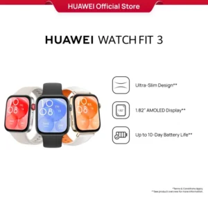 [Today Only Free Shipping]HUAWEI WATCH FIT 3 Smartwatch, 1.82" AMOLED Display, Ultra-Slim Design, All-Round Fitness Management, Comprehensive Health Management, Durable Battery...